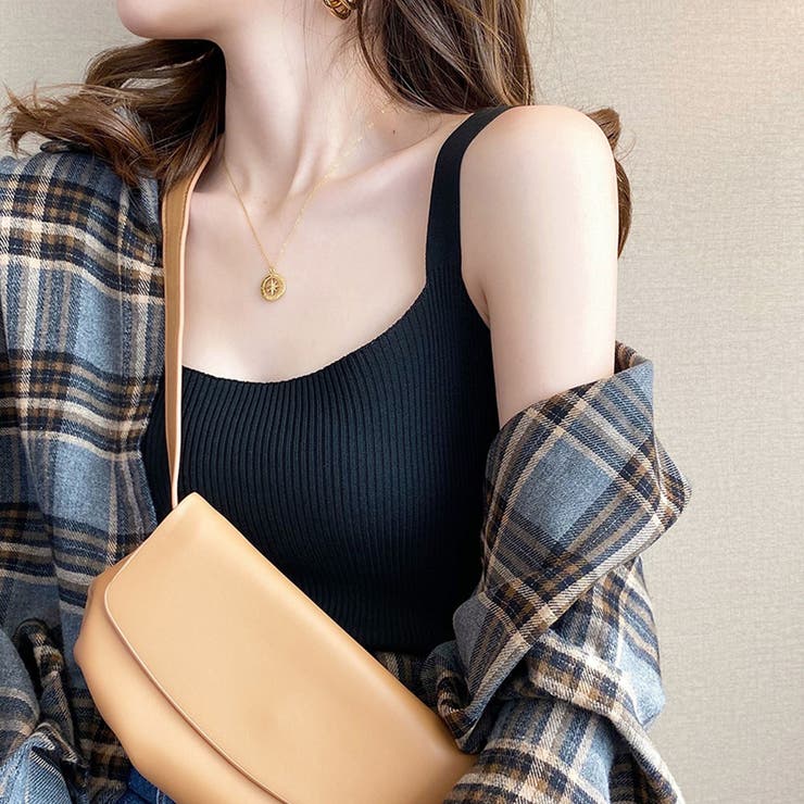 リブ編みニットキャミソール タンクトップ | privatebeach | 詳細画像7 