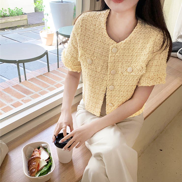 GIVENCHY - 美品 GIVENCHY マドラスチェック柄 リネン 半袖 ノーカラージャケット GIVENCHY - 美品 GIVENCHY マドラスチェック柄 リネン 半袖 ノー