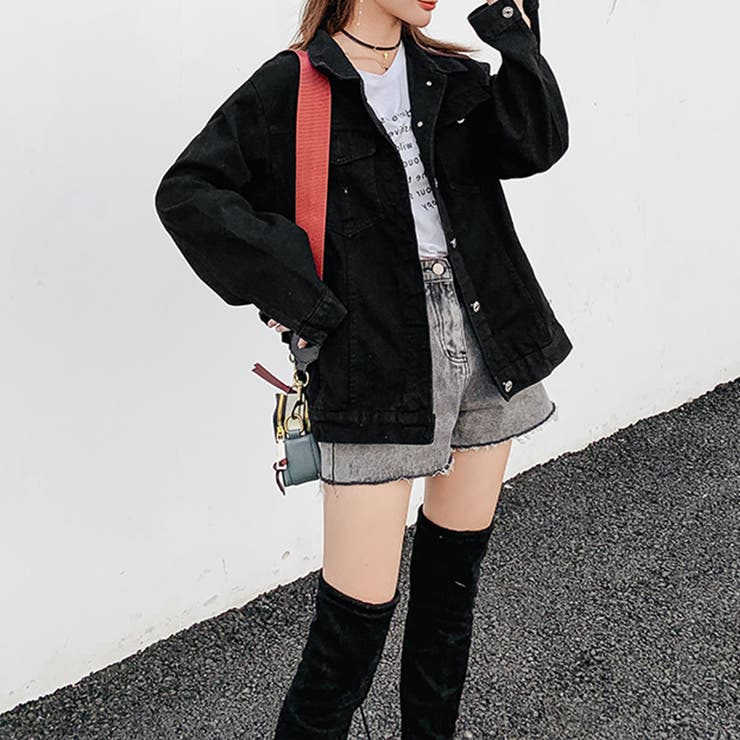 オーバーサイズブラックデニムジャケット | privatebeach | 詳細画像4 