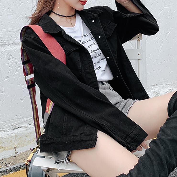 オーバーサイズブラックデニムジャケット | privatebeach | 詳細画像7 