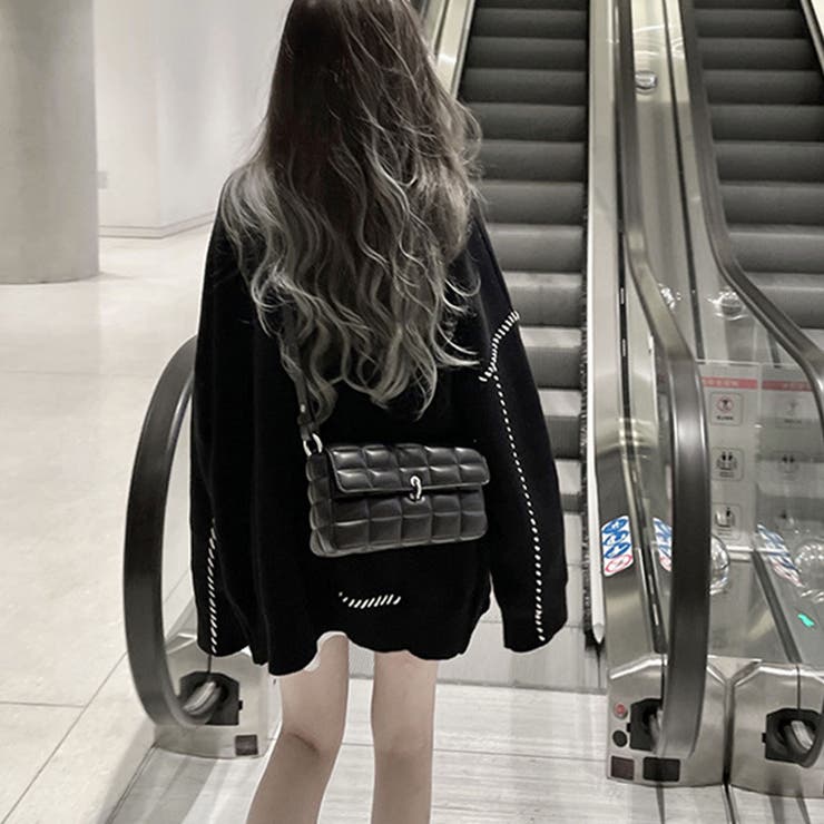 ステッチデザインオーバーサイズニットカーディガン | privatebeach | 詳細画像8 