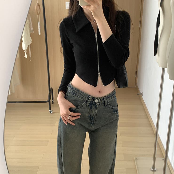GAP（ギャップ）の「リブ編み クロップド タンクトップ（タンク