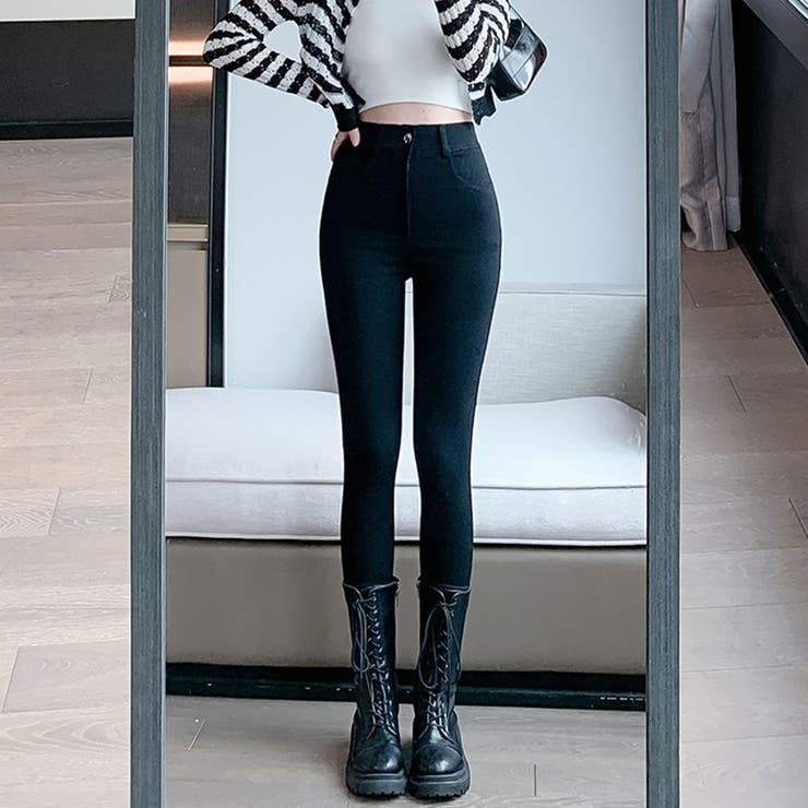 ブラック | ストレッチスキニーパンツ | privatebeach