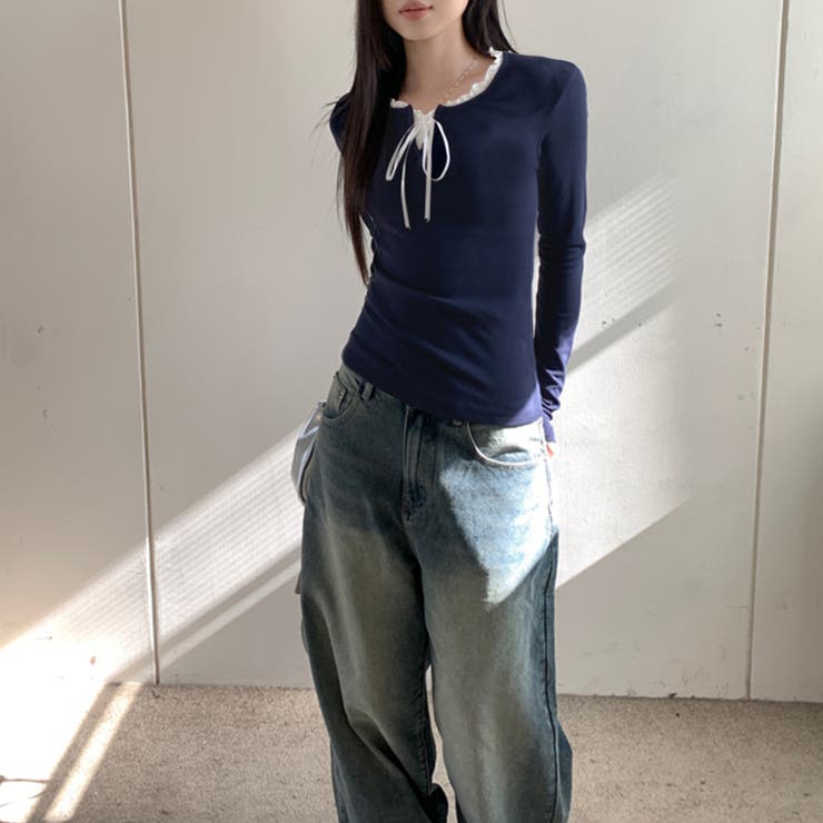 フェイクレイヤードリボン使いトップス | privatebeach | 詳細画像10 