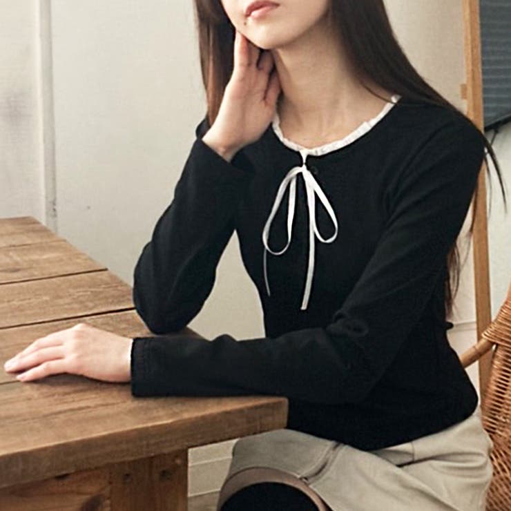 フェイクレイヤードリボン使いトップス | privatebeach | 詳細画像23 