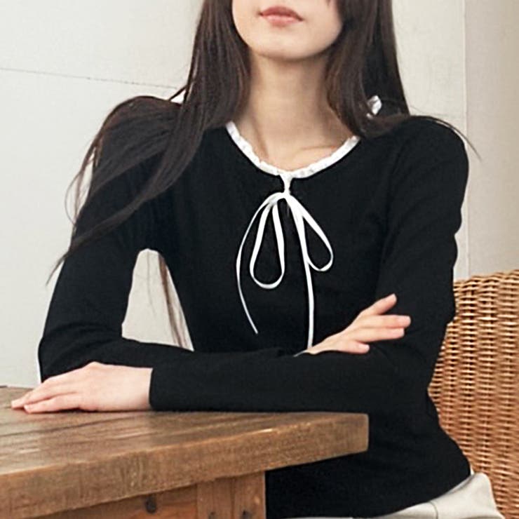 フェイクレイヤードリボン使いトップス | privatebeach | 詳細画像24 