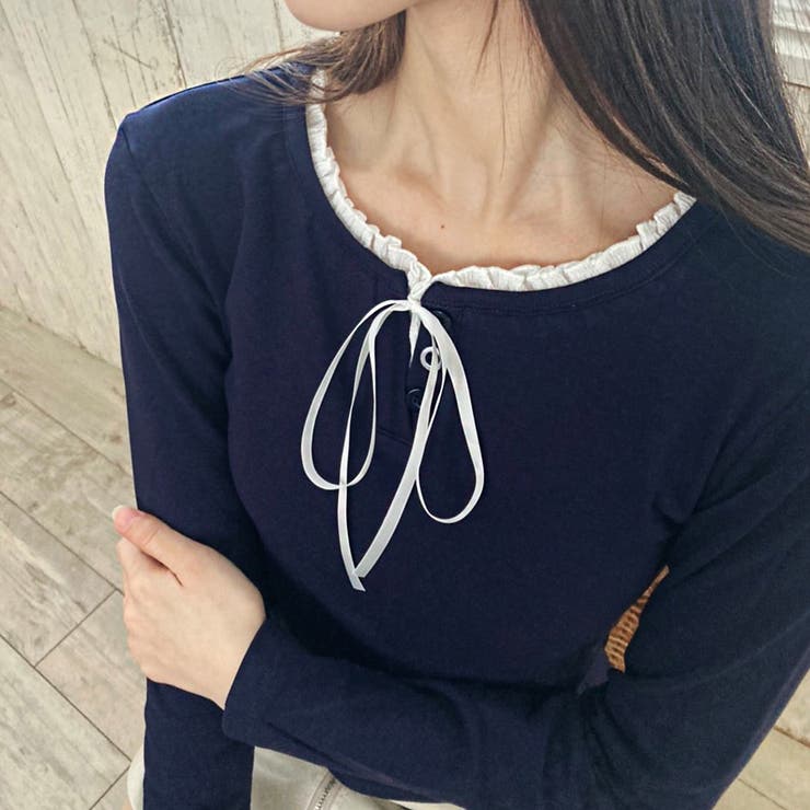 フェイクレイヤードリボン使いトップス | privatebeach | 詳細画像13 