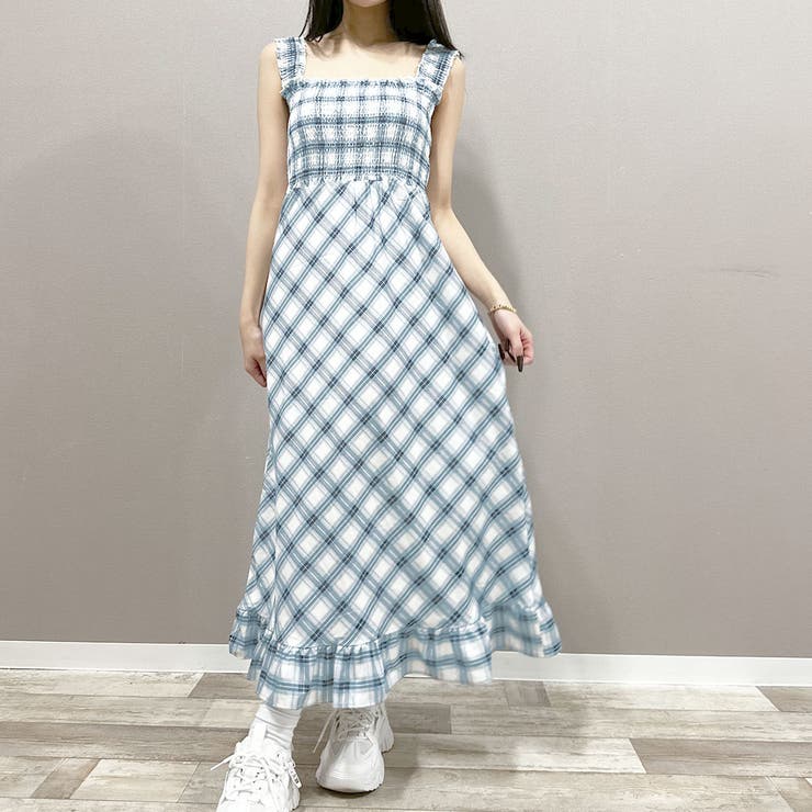 ANOMALY チェック柄キャミワンピース ANOMALY チェック柄キャミワンピース