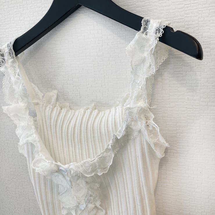 フリルレースリブ編みタンクトップ | privatebeach | 詳細画像17 