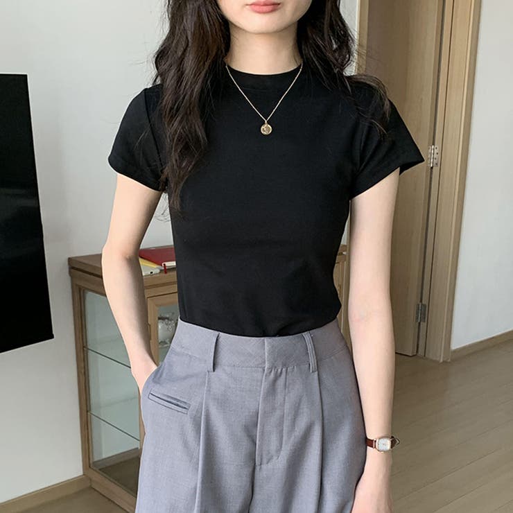 ベーシックコットンストレッチTシャツ | privatebeach | 詳細画像9