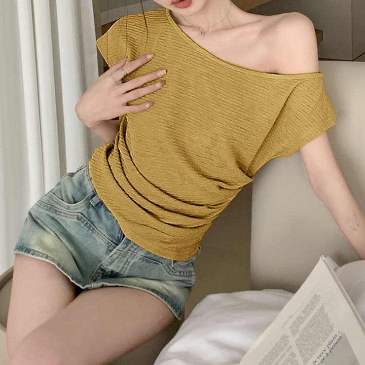 サイドシャーリングワッシャー半袖トップス | privatebeach | 詳細画像13