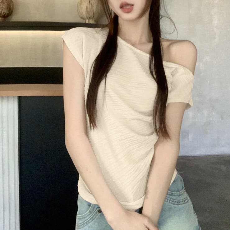 サイドシャーリングワッシャー半袖トップス | privatebeach | 詳細画像5