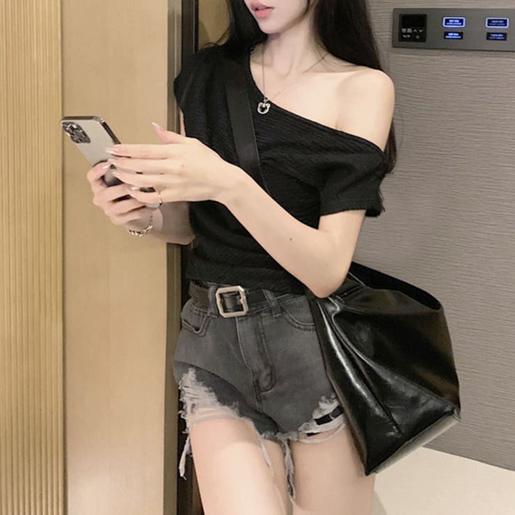 サイドシャーリングワッシャー半袖トップス | privatebeach | 詳細画像8