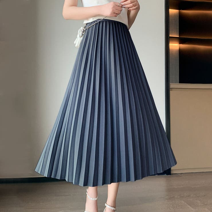 プリーツロングスカート[品番：PVBW0009249]｜privatebeach