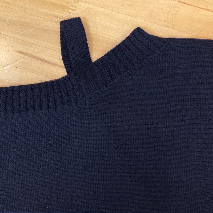 アシンメトリーオフショルダーニットトップス | privatebeach | 詳細画像24 