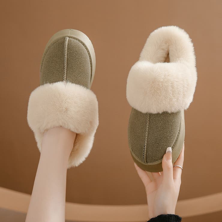 厚底フェイクムートン裏ボアスリッポンサンダル | privatebeach | 詳細画像10 