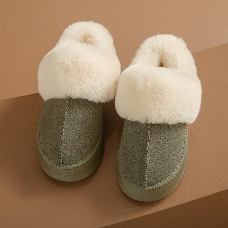 厚底フェイクムートン裏ボアスリッポンサンダル | privatebeach | 詳細画像11 