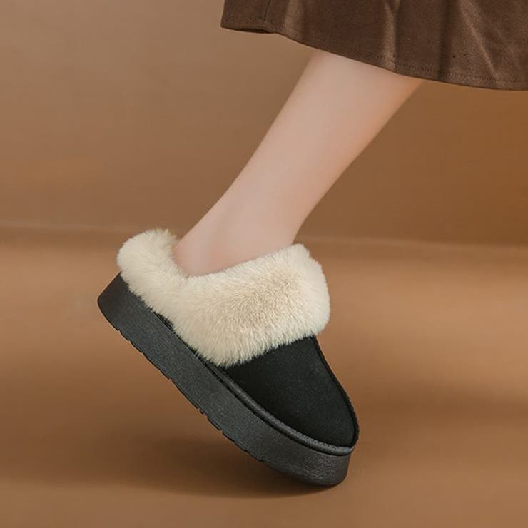 厚底フェイクムートン裏ボアスリッポンサンダル | privatebeach | 詳細画像13 