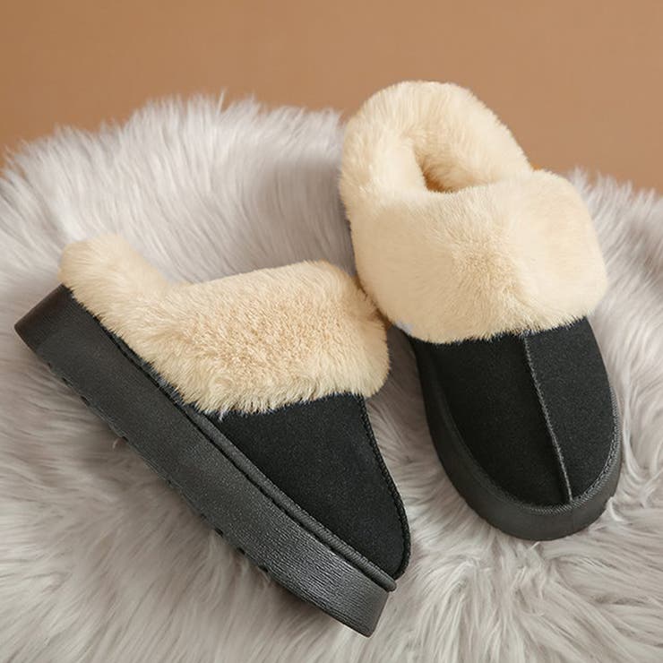 厚底フェイクムートン裏ボアスリッポンサンダル | privatebeach | 詳細画像16 