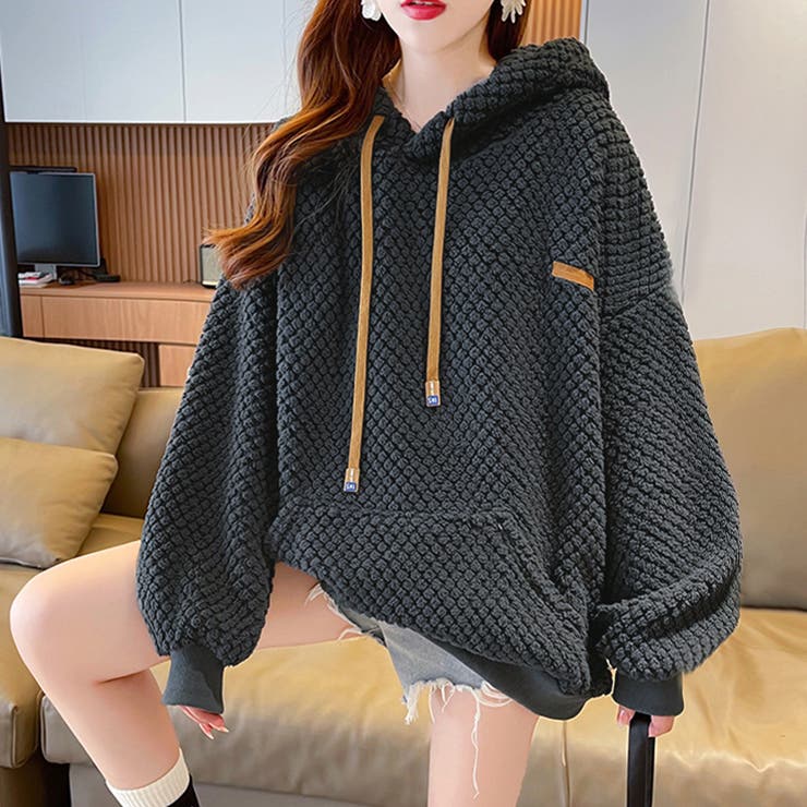 オーバーサイズボアパーカー[品番：PVBW0009241]｜privatebeach