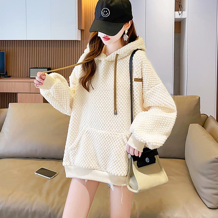 オーバーサイズボアパーカー[品番：PVBW0009241]｜privatebeach