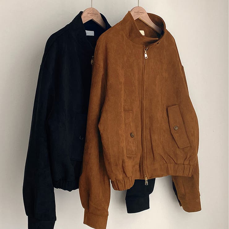 スエードタッチオーバーサイズブルゾン[品番：PVBW0009284