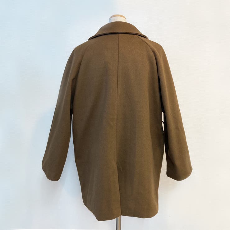 フェイクウールショート丈トレンチコート | privatebeach | 詳細画像10 