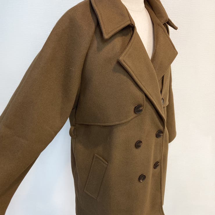 フェイクウールショート丈トレンチコート | privatebeach | 詳細画像13 