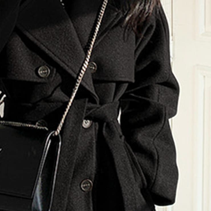 フェイクウールショート丈トレンチコート | privatebeach | 詳細画像8 