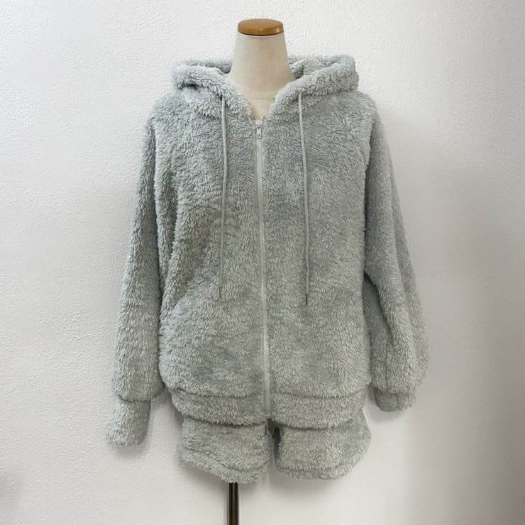 2点セットルームウェア BIGシルエットボアパーカー＆ショートパンツ | privatebeach | 詳細画像30 