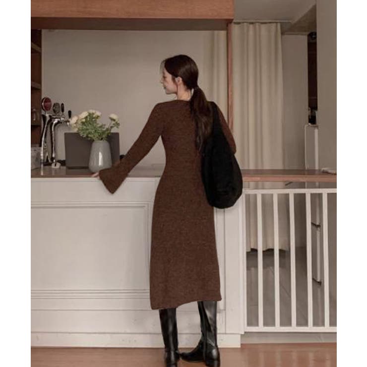 Vネックニットロングワンピース | privatebeach | 詳細画像12 