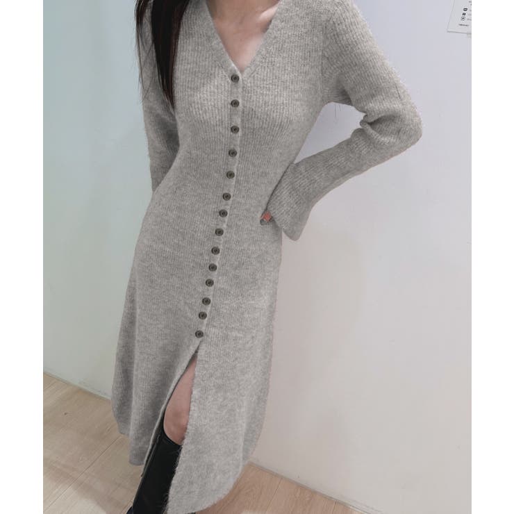 Vネックニットロングワンピース | privatebeach | 詳細画像2 