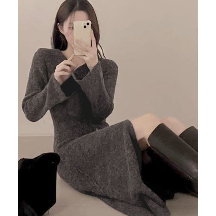 Vネックニットロングワンピース | privatebeach | 詳細画像5 