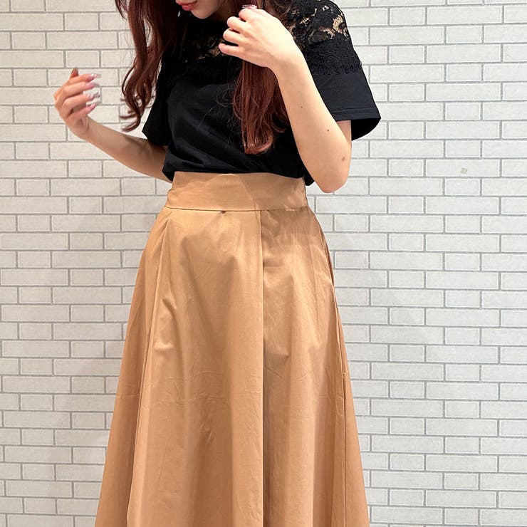 モチーフレース使いクルーネックTシャツ | privatebeach | 詳細画像12 