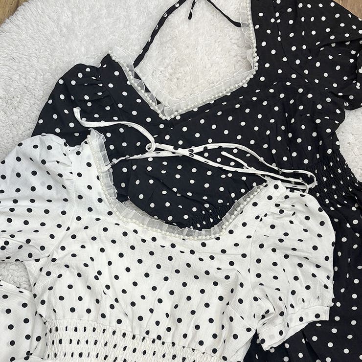MAISON SPECIAL ワンピース Dot Pattern Tulle One-piece Dress