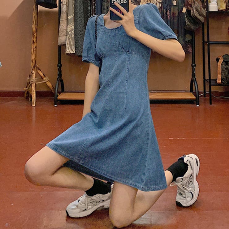 スクエアネックデニムワンピース 品番 Pvbw Privatebeach プライベートビーチ のレディースファッション通販 Shoplist ショップリスト