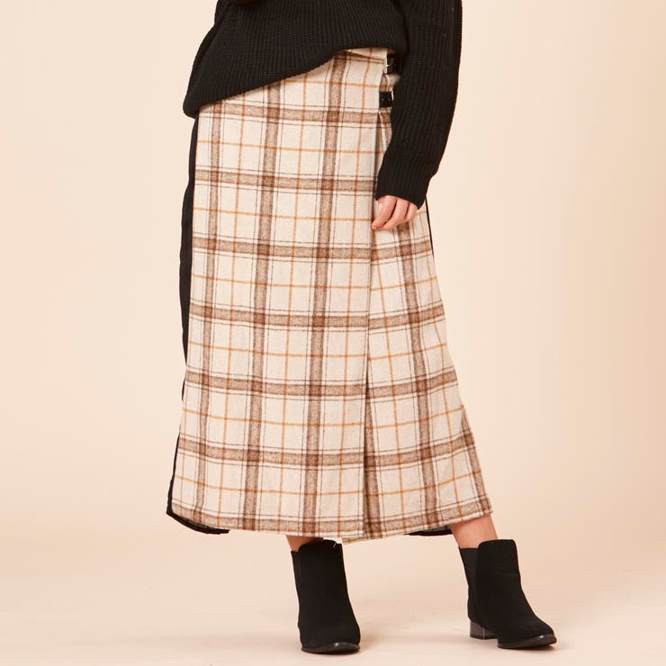 チェック バックプリーツラップスカート 品番 Pvbw Privatebeach プライベートビーチ のレディースファッション通販 Shoplist ショップリスト