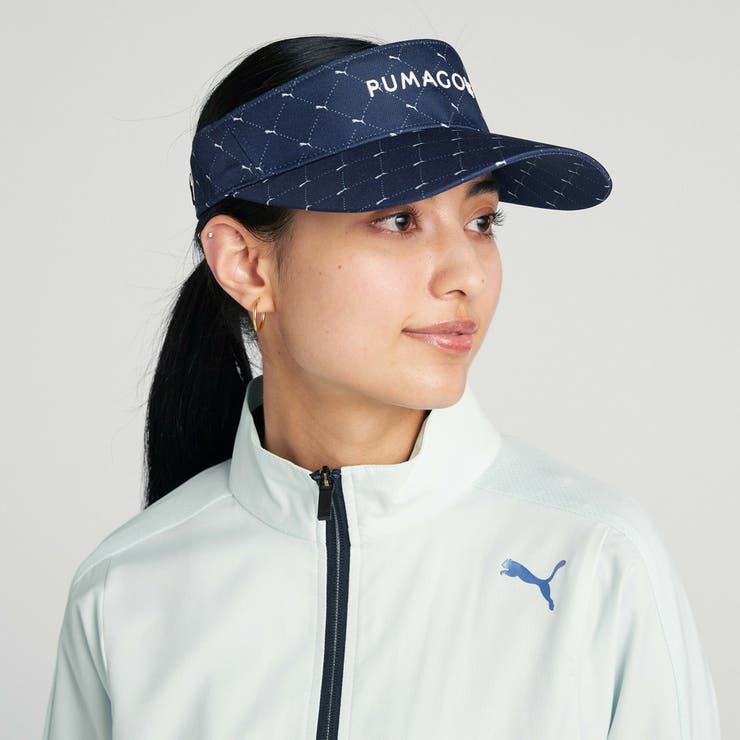 ウィメンズ ゴルフ W キャット アーガイル AOP バイザー | PUMA | 詳細画像1 