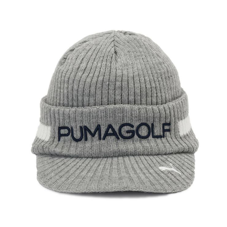 メンズ ゴルフ ベーシックロゴ ブリム ニットキャップ | PUMA | 詳細画像3 