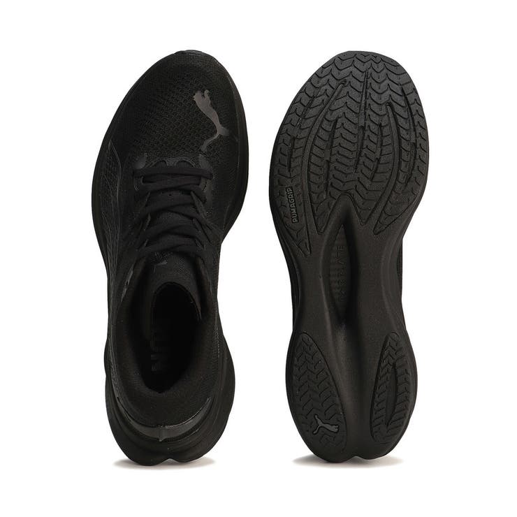 PUMA ディヴィエイトニトロ3 ランニングシューズ　オールブラック 28cm PUMA公式】メンズ ディヴィエイト ニトロ 3 ランニングシューズ