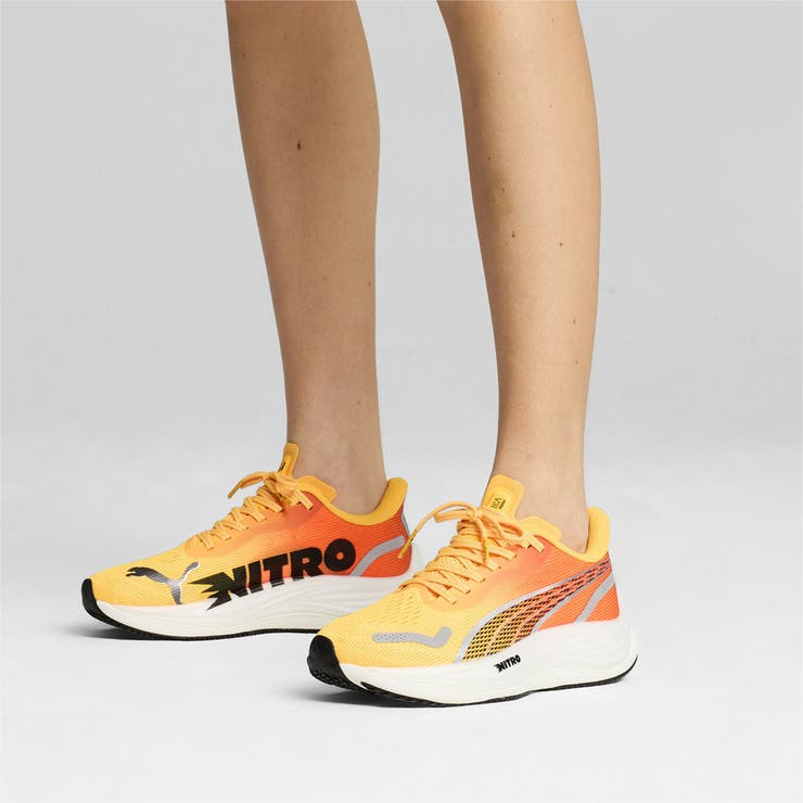 (取寄) プーマ レディース ヴェロシティ ニトロ 3 ランニング シューズ PUMA women Velocity Nitro 3 Running Shoes Yellow Alert/Puma White ウィメンズ ヴェロシティ ニトロ 3 フェード ランニングシューズ[品番