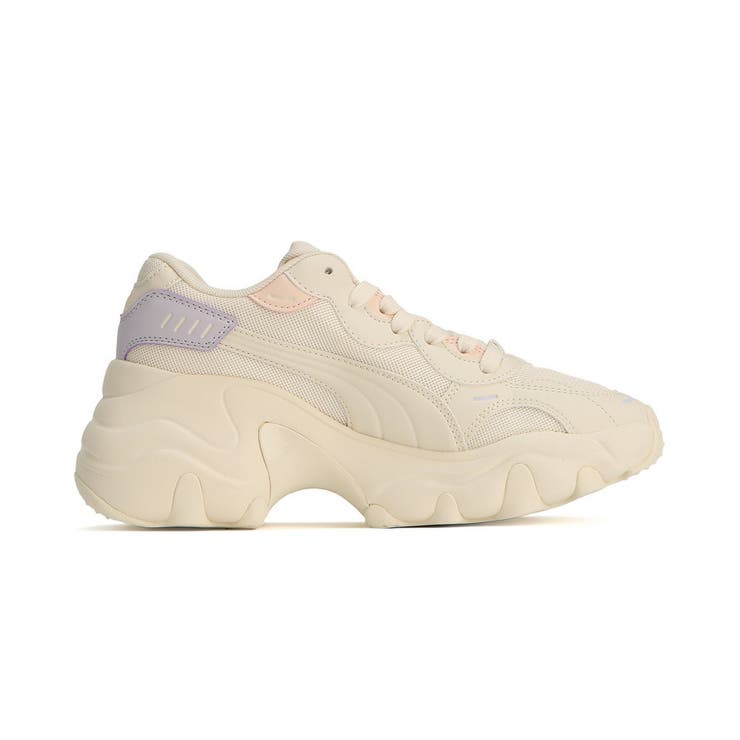 PUMA スニーカー 淡色 ウィメンズ パルサー ウェッジ メッシュ スニーカー[品番