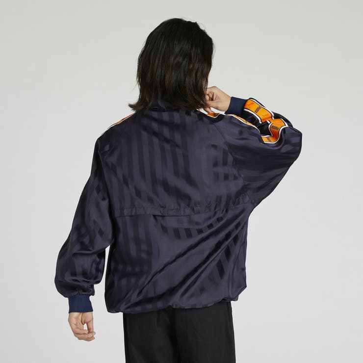 メンズ トレーニング シャドウ ストライプ ウーブン ジャケット