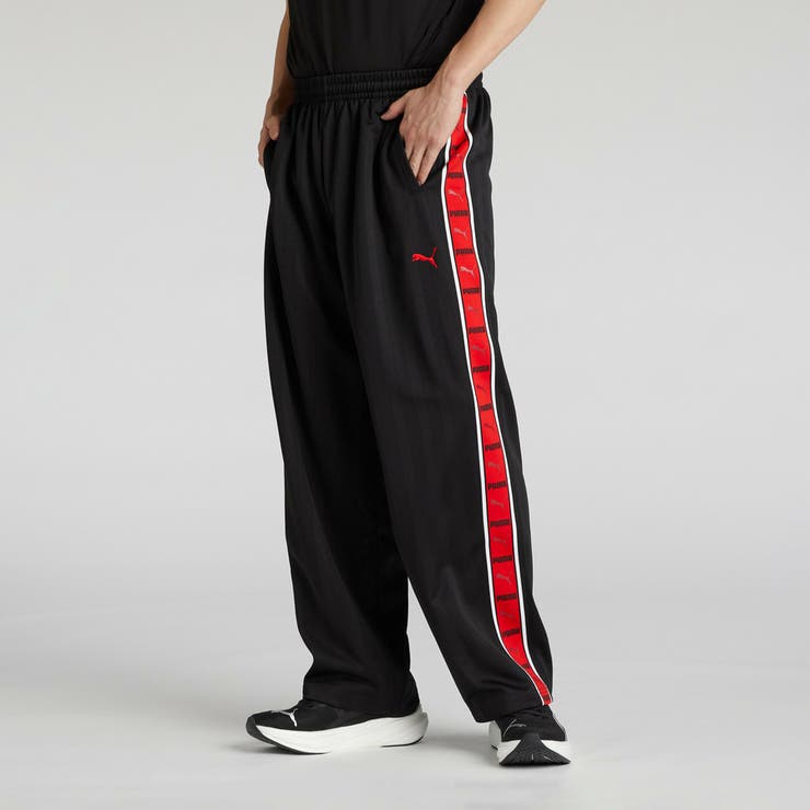 メンズ トレーニング シャドウ ストライプ ニット パンツ | PUMA | 詳細画像1 