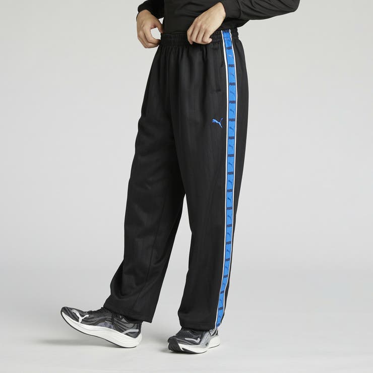 メンズ トレーニング シャドウ ストライプ ニット パンツ | PUMA | 詳細画像1 