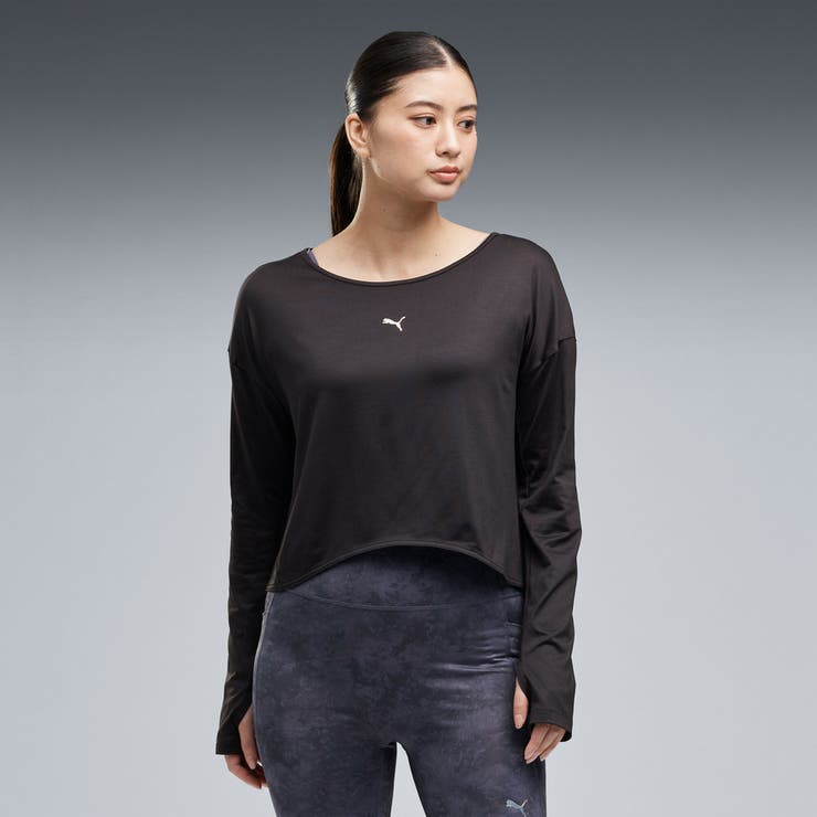 ウィメンズ ヨガ スタジオ 長袖 Tシャツ STUDIO LS TEE | PUMA | 詳細画像1 