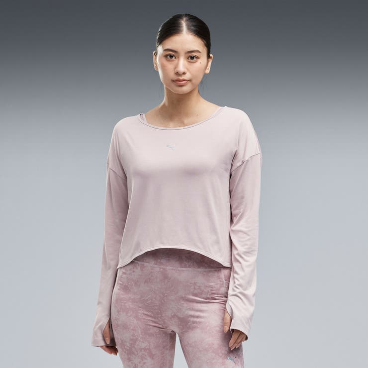 ウィメンズ ヨガ スタジオ 長袖 Tシャツ STUDIO LS TEE | PUMA | 詳細画像1 