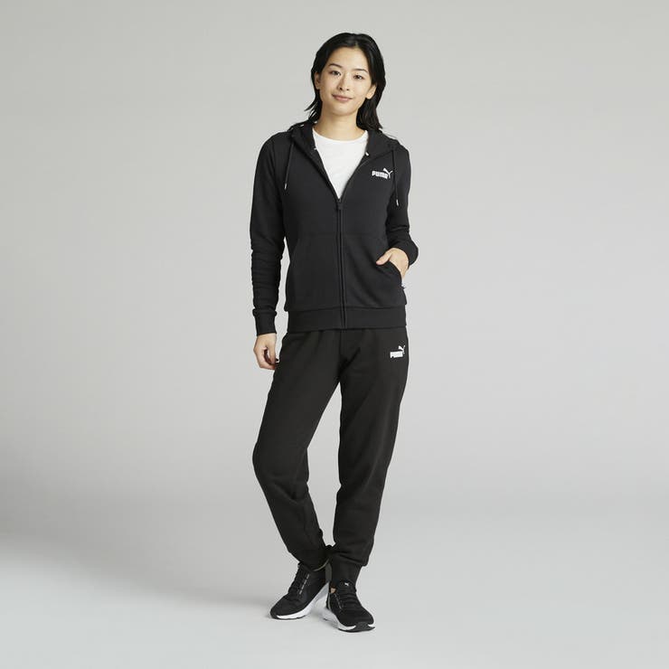 送料無料 プーマ セットアップジャージ キッズ ジュニア 子供 PUMA POWER スウェット ジャージ 上下セット PUMA 675825  ブラック 黒 ジム