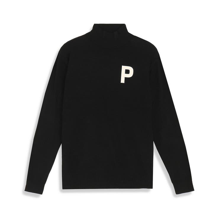 PUMA プーマ ゴルフ Pロゴ リラックス ハイネック ニット