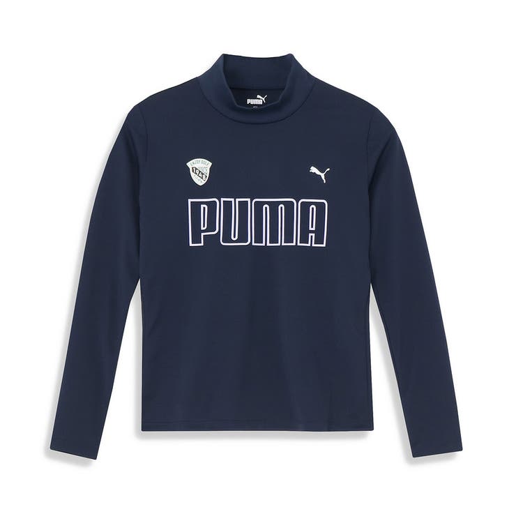 ウィメンズ ゴルフ ストレッチ ビッグプーマロゴ モックネックシャツ 長袖[品番：PUMW0001386]｜PUMA（プーマ ）のレディースファッション通販｜SHOPLIST（ショップリスト）